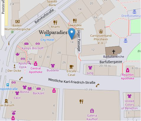 Stadtplan Pforzheim